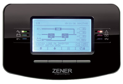Zener UPS Master HP LCD display
